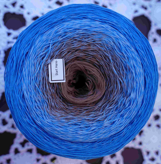 Gradient Yarn-Snow Mountain